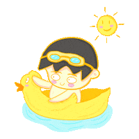 Summer Swimming Sticker by Imam Sukri Nawawi