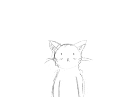 cat sketch GIF by hoppip