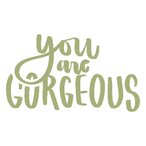 Calligraphy You Are Gorgeous Sticker