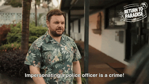 Impersonating A Police Officer GIF by Death In Paradise