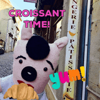 WandaPetunia paris french bakery croissant GIF