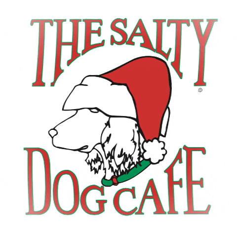 saltydogcafe christmas santa festive santadog GIF