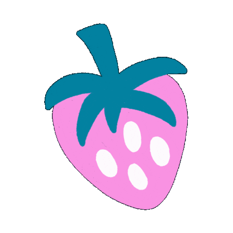 Pink Strawberry Sticker
