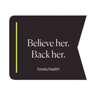 Womens Health Believe Her Sticker by Forela