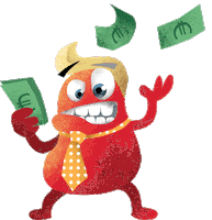 Money Cash Sticker by G&G Verlag