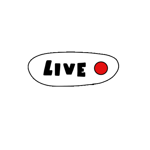 outlinehmmct giphyupload live stream livestream Sticker