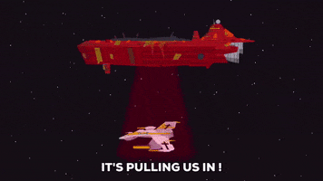 scared spaceship GIF by South Park 