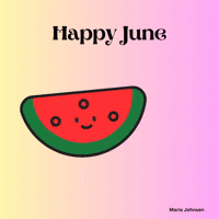 Summer Time Watermelon GIF by Maria Johnsen