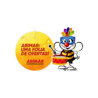 Carnaval Bee Sticker by abimarsupermercados
