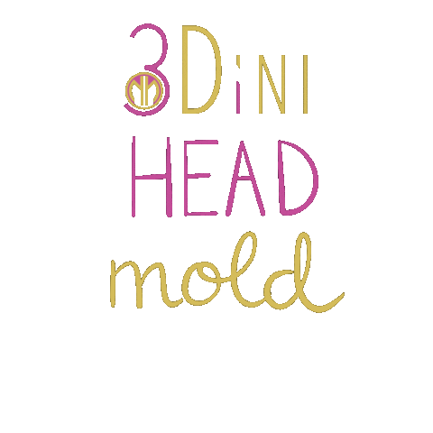 3D Head Sticker by Dini Wigs