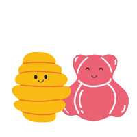 Bee Gummy Sticker by Alamii Food