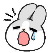 Sad Bunny Sticker by YUKIJI