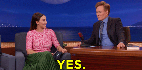 whitney cummings yes GIF by Team Coco