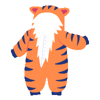 Tiger Costume Sticker by BOOKR Kids