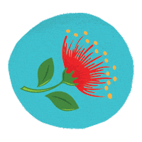 Pohutukawa Sticker by QizzleNZ