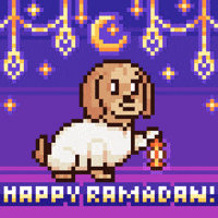 Dog Ramadan GIF by Abstract HotDogs