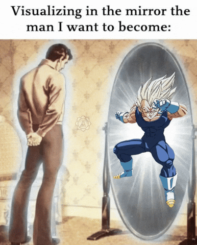 Dragon Ball Z Mirror GIF