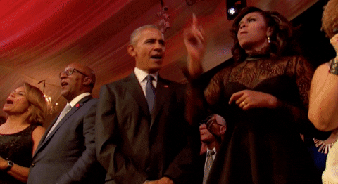 barack and michelle dancing GIF by BET