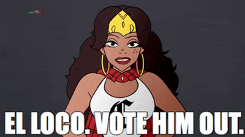 SuperChola animation vote superhero latina GIF