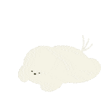 おやすみ Bichon Sticker