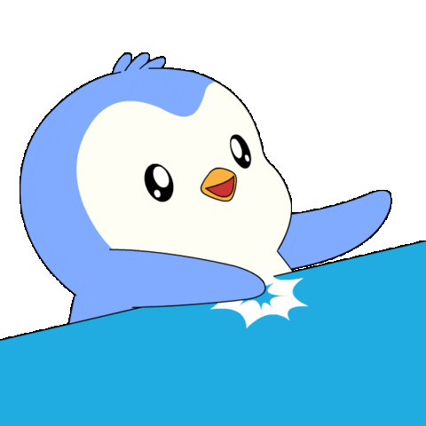 Happy Give It To Me Sticker by Pudgy Penguins