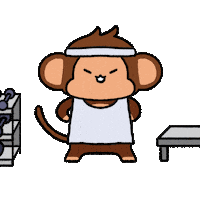 Gym Training Sticker by Chimpers