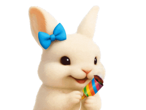 Surprise Bunny Sticker