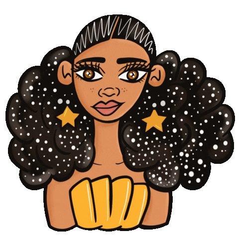 Beauty Hair Sticker by JellaCreative