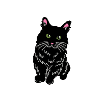 Munchkin Cat Sticker by Leah Orleans