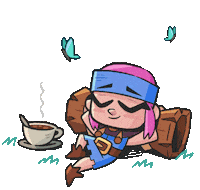 Chill Out Sleeping Sticker by Clash