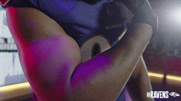 Football Flexing GIF by Baltimore Ravens
