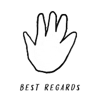High Five Best Regards Sticker