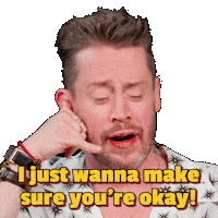 Are You Okay Macaulay Culkin Sticker by First We Feast