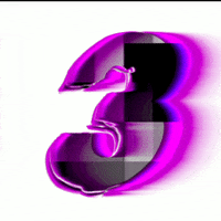 Glitch Numbers GIF by #BASILIO