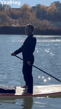 Michael Myers Using a Paddleboard