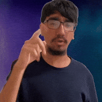 Pointing downward