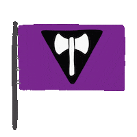 lu_assaf lgbt orgulho bandeira lesbicas Sticker
