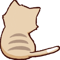 Cat Tail Sticker