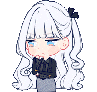 clairelle anime girl thinking hmm Sticker