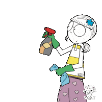 Organize Clean Up Sticker