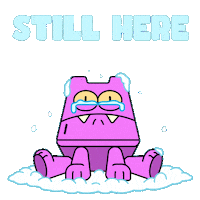 Sad Still Here Sticker by Nexio
