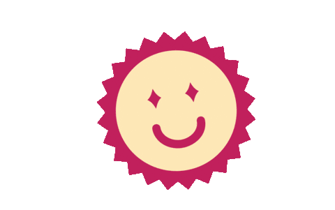 Smiley Sun Sticker by DetourCoffee