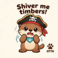 Scared Oh No GIF by Otto the Otter by GleeSpace