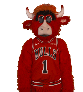 Point Up Benny The Bull Sticker by Chicago Bulls