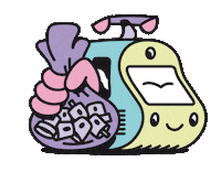 Train Graffiti Sticker by Vandals on holidays