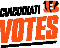 Voting Cincinnati Bengals Sticker by NFL