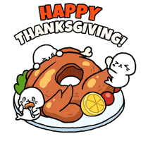 Happy Dinner GIF by Sappy Seals