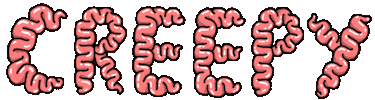 Halloween Lettering Sticker by Shenja