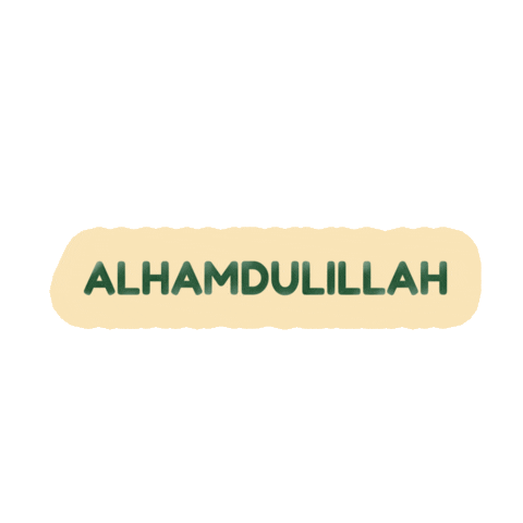 Alhamdulillah Sticker by Chicken Holic