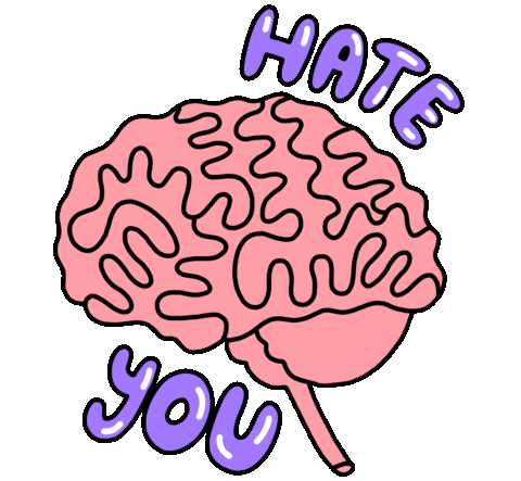 angry hate you Sticker by idilkeysan